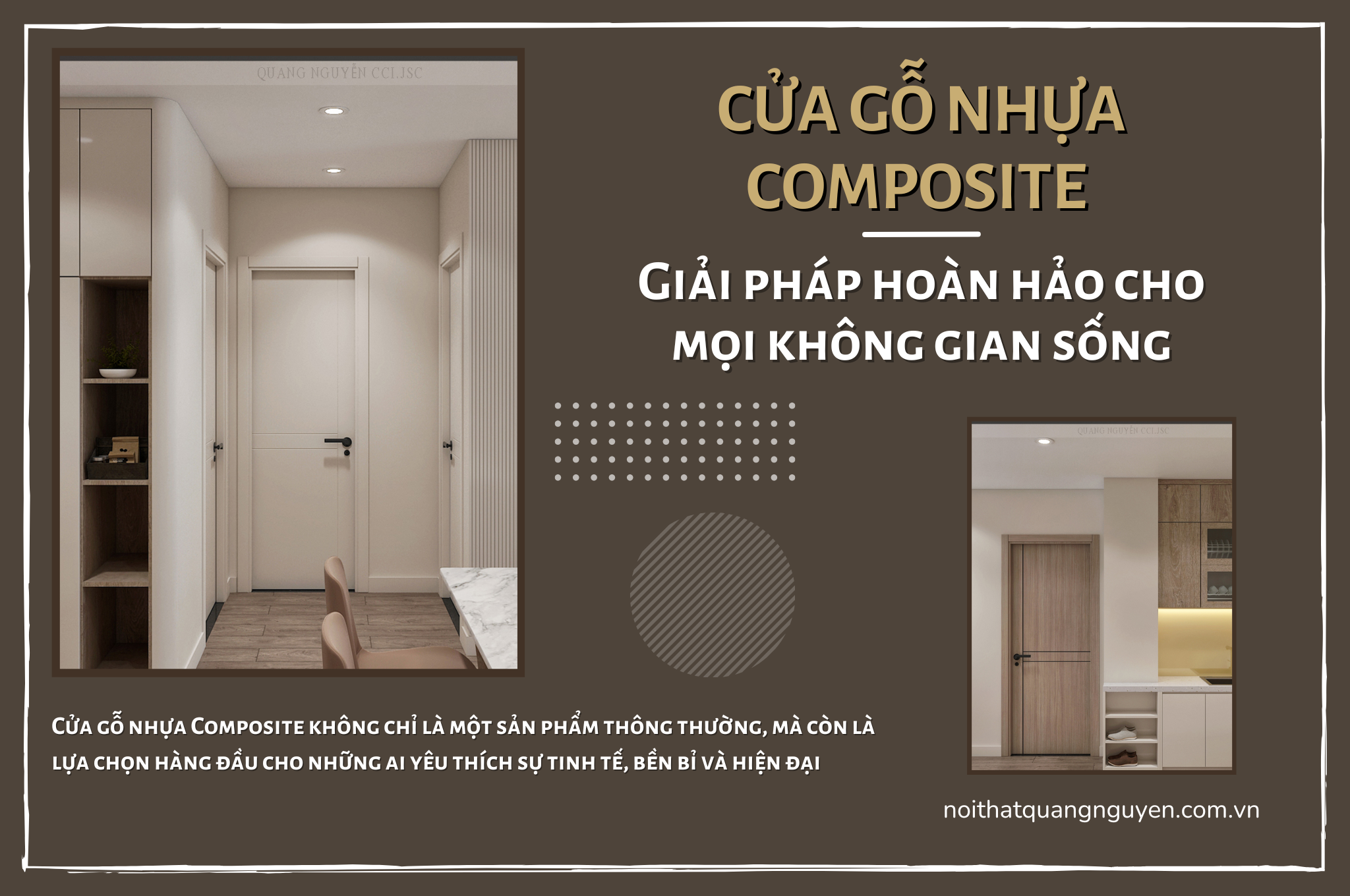 Cửa gỗ nhựa Composite – Giải pháp hoàn hảo cho mọi không gian sống!